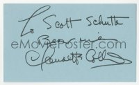 4p0438 CLAUDETTE COLBERT signed 3x5 index card 1980s it can be framed & displayed with a repro still!
