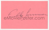 4p0443 ELKE SOMMER signed 3x5 index card 1980s it can be framed & displayed with a repro!