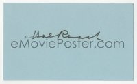 4p0449 HAL ROACH signed 3x5 index card 1980s it can be framed & displayed with a repro still!
