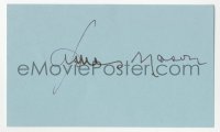 4p0450 JAMES MASON signed 3x5 index card 1980s it can be framed & displayed with a repro still!
