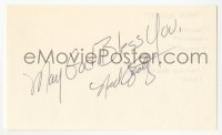 4p0469 NED BEATTY signed 3x5 index card 1980s it can be framed & displayed with a repro still!