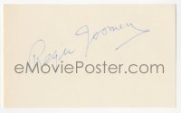 4p0475 REGIS TOOMEY signed 3x5 index card 1980s it can be framed & displayed with a repro!