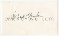 4p0477 RICHARD FLEISCHER signed 3x5 index card 1980s it can be framed & displayed with a repro!