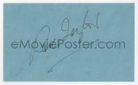 4p0480 ROD TAYLOR signed 3x5 index card 1980s it can be framed & displayed with a repro still!