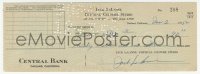 4p0265 JACK LALANNE canceled check 1952 he paid $90.04 to someone named James C. Phillip!