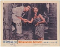 4p0163 ENCHANTED ISLAND signed LC #1 1958 by Jane Powell, c/u of her in sarong with Dana Andrews!