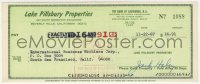 4p0264 JACK HALEY signed 4x9 canceled check 1967 the Tin Man paid $16.91 to IBM!