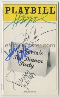4p0294 DINNER PARTY signed playbill 2000 by John Ritter, Henry Winkler, Len Cariou AND Penny Fuller!
