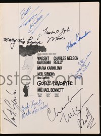4p0200 GOD'S FAVORITE signed souvenir program book 1974 by Terry Kiser, Lewis, Moss + FIVE more!