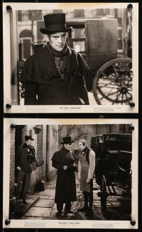 4r1412 BODY SNATCHER 2 8x10 stills 1945 Boris Karloff in top hat with creepy Bela Lugosi!