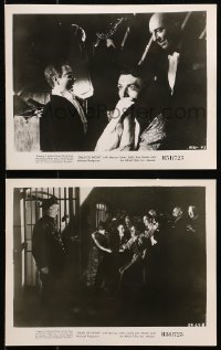 4r1417 DEAD OF NIGHT 2 8x10 stills R1951 ventriloquist Michael Redgrave with his dummy, Ealing!