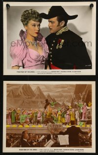 4r0831 PHANTOM OF THE OPERA 2 color 8x10 stills R1948 sexy Susanna Foster with Barrier & stage scene!