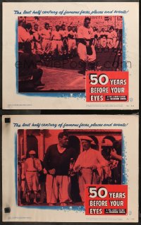 4r0639 50 YEARS BEFORE YOUR EYES 2 LCs 1950 America's story told by Arthur Godfrey & best newscasters!
