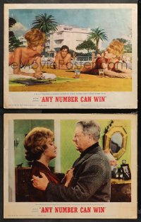 4r0647 ANY NUMBER CAN WIN 2 LCs 1963 Jean Gabin, Alain Delon, Romance, Henri Verneuil, cool images!