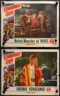 4r0674 COMMANDO CODY 2 LCs 1953 Sky Marshal of the Universe, from two different chapters!