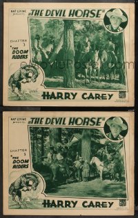 4r0678 DEVIL HORSE 2 chapter 3 LCs 1932 great images of western cowboy Harry Carey, The Doom Riders!