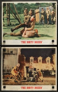 4r0682 DIRTY DOZEN 2 LCs 1967 Lee Marvin schools Clint Walker + in action with Charles Bronson!