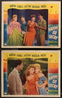 4r0711 HAPPY GO LUCKY 2 LCs 1943 Mary Martin, Dick Powell, Betty Hutton, Eddie Bracken, Rudy Vallee!