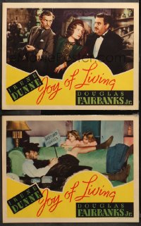 4r0723 JOY OF LIVING 2 LCs 1938 young girls shocked by pantless Douglas Fairbanks Jr. asleep!