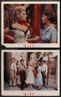 4r0732 LILI 2 photolobbies 1952 great images of sexiest Zsa Zsa Gabor, Leslie Caron and Aumont!