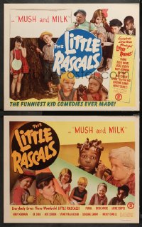 4r0741 MUSH & MILK 2 LCs R1950 Little Rascals, Farina, Dickie Moore, cute images of Our Gang kids!