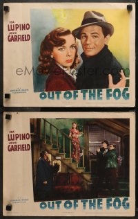 4r0746 OUT OF THE FOG 2 LCs 1941 directed by Anatole Litvak, Ida Lupino & John Garfield!