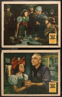 4r0747 PACK UP YOUR TROUBLES 2 LCs 1939 great images both with Jane Withers + Leiber!