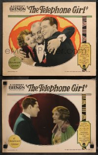 4r0770 TELEPHONE GIRL 2 LCs 1927 pretty operator Madge Bellamy loves the son of a crime boss!