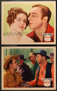 4r0776 THUNDER MOUNTAIN 2 LCs 1935 cowboy George O'Brien stars in Zane Grey story, Frances Grant!
