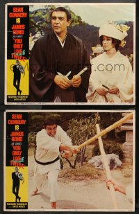 4r0788 YOU ONLY LIVE TWICE 2 LCs 1967 Sean Connery as James Bond 007 with pretty Mie Hama!