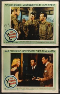 4r0791 YOUNG LIONS 2 LCs 1958 great images of Dean Martin & Montgomery Clift in World War II!