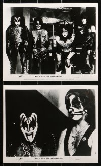 4r1182 ATTACK OF THE PHANTOMS 6 8x10 stills 1978 KISS, Criss, Frehley, Simmons, Stanley, ultra rare!
