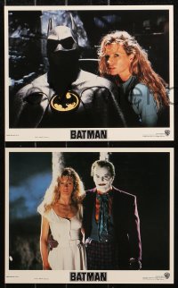 4r0858 BATMAN 6 8x10 mini LCs 1989 Michael Keaton, Jack Nicholson, Tim Burton, cool images!