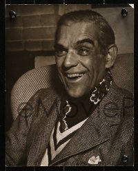 4r1335 BORIS KARLOFF 3 8x10 stills 1930s at home playing cards with wife Dorothy Stine and more!