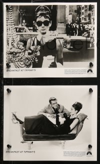 4r1114 BREAKFAST AT TIFFANY'S 8 8x10 stills R1993 classic Audrey Hepburn, George Peppard!