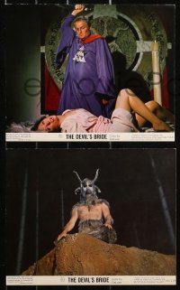 4r0807 DEVIL'S BRIDE 8 color 8x10 stills 1968 Charles Gray, Arrighi, Terence Fisher Hammer horror!