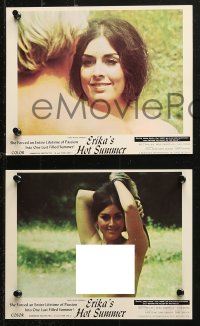 4r0819 ERIKA'S HOT SUMMER 4 color 8x10 stills 1971 Vixen's Erica Gavin, sexy different images!