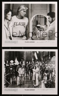 4r1195 FLASH GORDON 6 8x10 stills 1980 Sam Jones, Melody Anderson, Max Von Sydow as Emperor Ming!