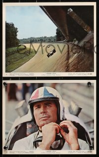 4r0817 GRAND PRIX 5 color 8x10 stills 1967 Formula One race car driver James Garner, track images!
