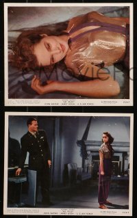 4r0825 JET PILOT 3 color 8x10 stills 1957 John Wayne flies with Screaming Eagles, sexy Janet Leigh!