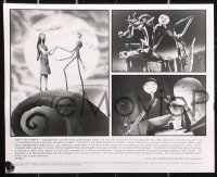 4r1168 NIGHTMARE BEFORE CHRISTMAS 7 8x10 stills 1993 Tim Burton, Disney, great claymation images!