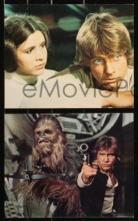 4r0809 STAR WARS 8 color deluxe 8x10 stills 1977 A New Hope, Lucas epic, Luke, Leia, great images!