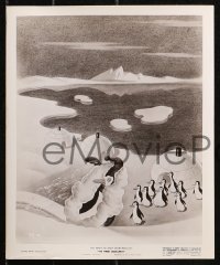 4r1395 THREE CABALLEROS 3 8x10 stills 1944 great images of penguins, floating igloo, horse race!
