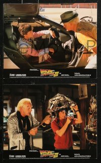 4r0865 BACK TO THE FUTURE III 8 color English FOH LCs 1990 Michael J. Fox, Chris Lloyd, Zemeckis!