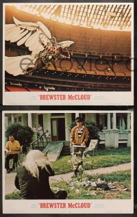 4r0053 BREWSTER McCLOUD 8 LCs 1971 directed by Robert Altman, Bud Cort, Sally Kellerman, cool images!