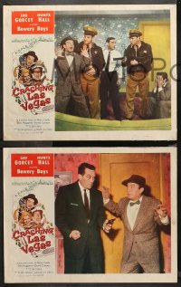 4r0462 CRASHING LAS VEGAS 5 LCs 1956 Huntz Hall & the Bowery Boys gambling with sexy Mary Castle!