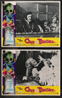 4r0463 CRY OF THE BANSHEE 5 LCs 1970 Edgar Allan Poe probes new depths of terror, Vincent Price!
