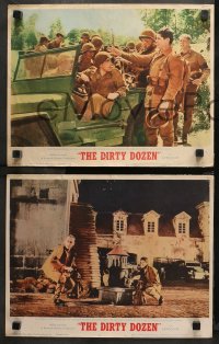 4r0465 DIRTY DOZEN 5 LCs 1967 Charles Bronson, Cassavetes in Jeep, Lee Marvin and Ernest Borgnine!