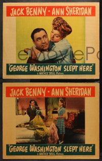 4r0584 GEORGE WASHINGTON SLEPT HERE 3 LCs 1942 all with Jack Benny and sexy Sheridan + Kilbride!