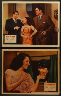 4r0592 HOT PEPPER 3 LCs 1933 Lupe Velez with bumbling El Brendel + Lowe & McLaglen w/sexy women!